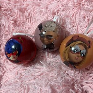 Miraculous ladybug ornament lot